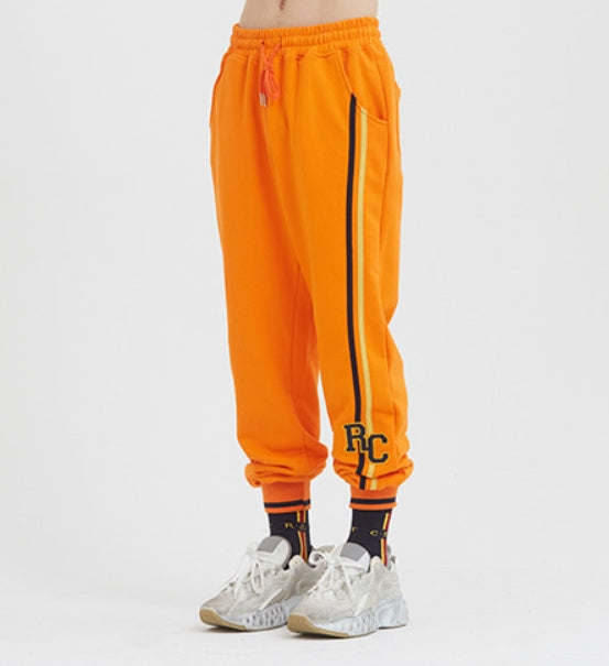 ロマンティッククラウン(ROMANTIC CROWN) RC Double Line Sweat Pants_Orange