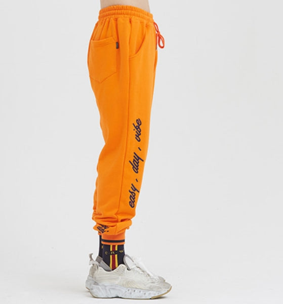 ロマンティッククラウン(ROMANTIC CROWN) RC Double Line Sweat Pants_Orange