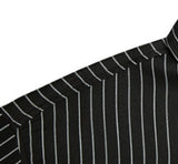 ロマンティッククラウン(ROMANTIC CROWN) E.D.V Stripe Half Shirt_Black