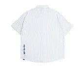 ロマンティッククラウン(ROMANTIC CROWN) E.D.V Stripe Half Shirt_White
