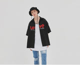 ロマンティッククラウン(ROMANTIC CROWN) [R.C X M.G]WITH LOVE Souvenir Shirts_Black