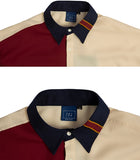 ロマンティッククラウン(ROMANTIC CROWN) Color Block Shirt_Navy