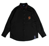 ロマンティッククラウン(ROMANTIC CROWN) RMTCRW Collar Piping Shirt_Black