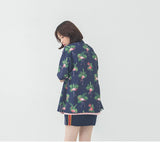 ロマンティッククラウン(ROMANTIC CROWN) Flamingo Bowling Shirt_Navy