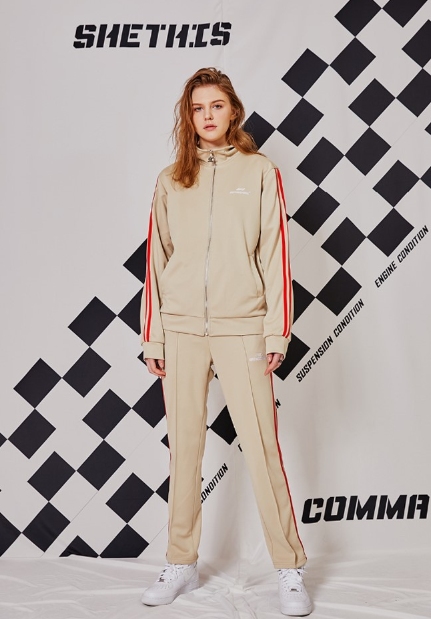 シディスコンマ(SHETHISCOMMA) FIA JERSEY (BEIGE)