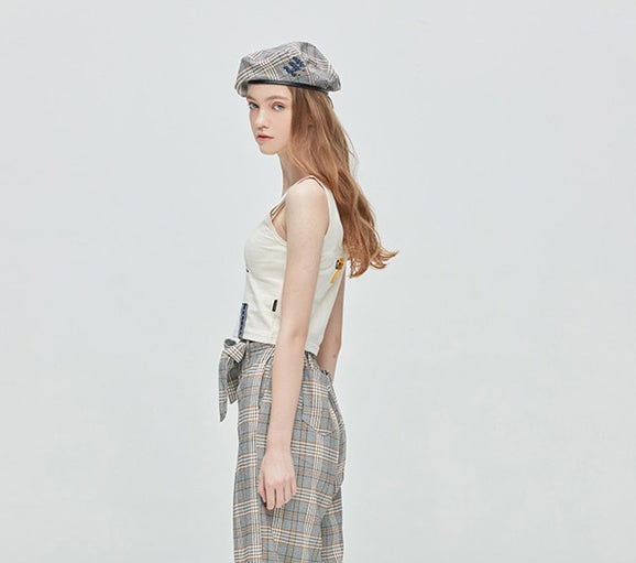 ロマンティッククラウン(ROMANTIC CROWN) E.D.V Crop Sleeveless_Oatmeal