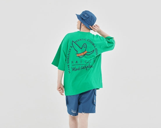 ロマンティッククラウン(ROMANTIC CROWN) [R.C X M.G]WITH Angel T Shirts_Green