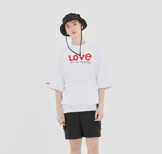 ロマンティッククラウン(ROMANTIC CROWN) [R.C X M.G]WITH LOVE Pocket T Shirts_White