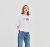ロマンティッククラウン(ROMANTIC CROWN) [R.C X M.G]WITH LOVE Pocket T Shirts_White
