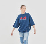ロマンティッククラウン(ROMANTIC CROWN) [R.C X M.G]WITH LOVE Pocket T Shirts_Blue