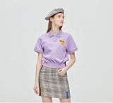 ロマンティッククラウン(ROMANTIC CROWN) GNAC Polo T Shirt_Purple