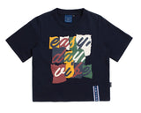 ロマンティッククラウン(ROMANTIC CROWN) E.D.V Splinter Crop T Shirt_Navy