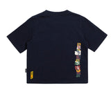 ロマンティッククラウン(ROMANTIC CROWN) E.D.V Splinter Crop T Shirt_Navy