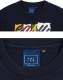 ロマンティッククラウン(ROMANTIC CROWN) E.D.V Splinter Crop T Shirt_Navy