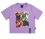 ロマンティッククラウン(ROMANTIC CROWN) E.D.V Splinter Crop T Shirt_Purple