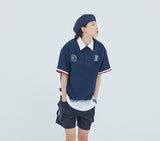 ロマンティッククラウン(ROMANTIC CROWN) E.D.V Pocket Anorak Shirt_Navy