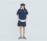 ロマンティッククラウン(ROMANTIC CROWN) E.D.V Pocket Anorak Shirt_Navy