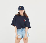 ロマンティッククラウン(ROMANTIC CROWN) Splinter Back Line T Shirt_Navy