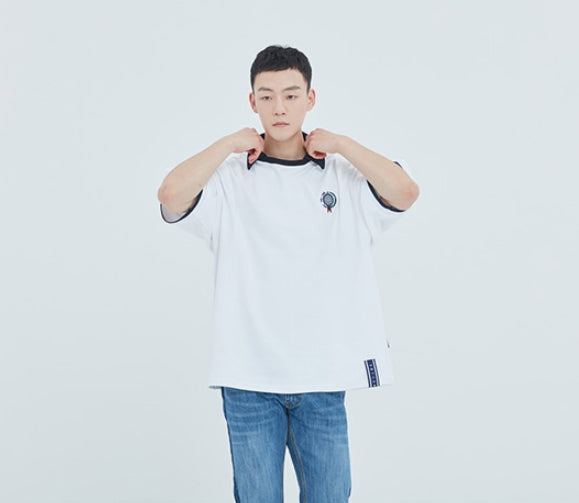 ロマンティッククラウン(ROMANTIC CROWN) E.D.V Collar T Shirt_White