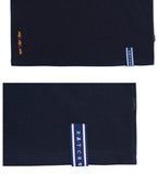 ロマンティッククラウン(ROMANTIC CROWN) Cross Line Half Polo Shirt_Navy