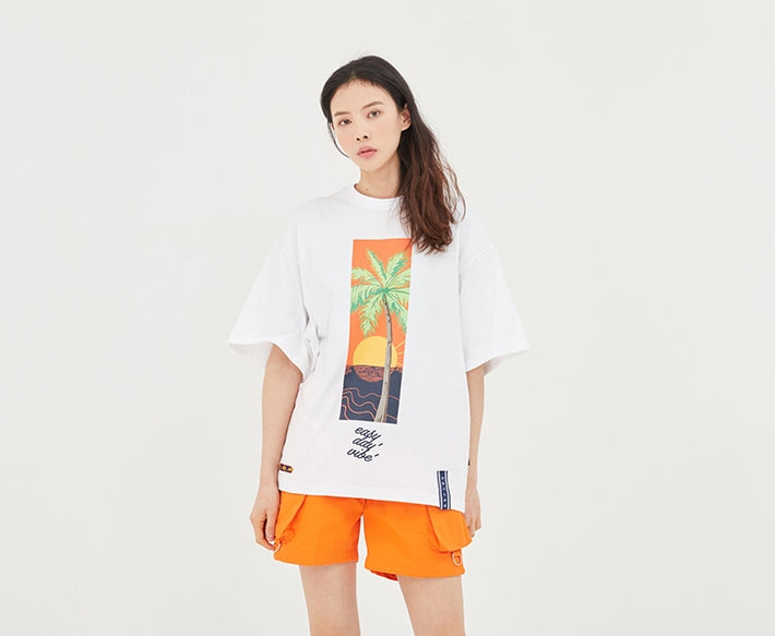 ロマンティッククラウン(ROMANTIC CROWN) E.D.V Sunset T Shirt_White