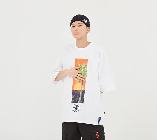 ロマンティッククラウン(ROMANTIC CROWN) E.D.V Sunset T Shirt_White