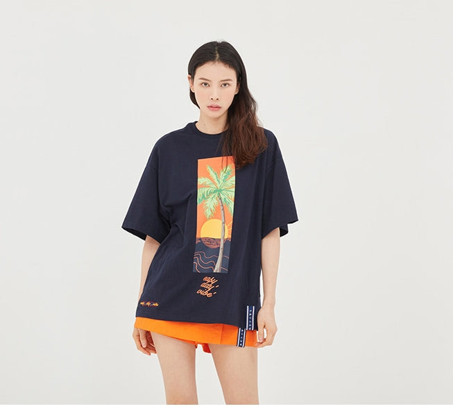 ロマンティッククラウン(ROMANTIC CROWN) E.D.V Sunset T Shirt_Navy