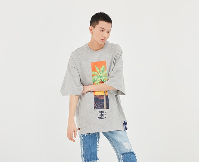 ロマンティッククラウン(ROMANTIC CROWN) E.D.V Sunset T Shirt_Grey