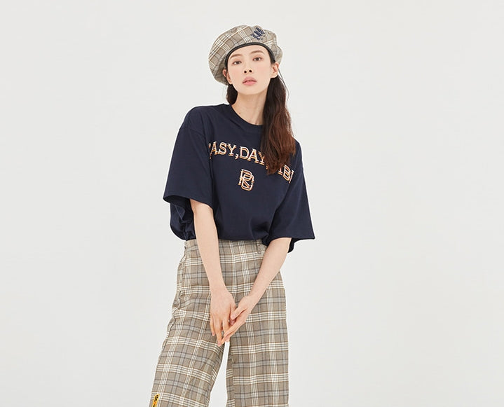 ロマンティッククラウン(ROMANTIC CROWN) E.D.V Big Logo T Shirt_Navy