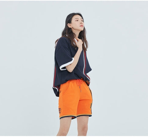 ロマンティッククラウン(ROMANTIC CROWN) RC Double Line Polo Shirt_Navy