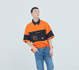 ロマンティッククラウン(ROMANTIC CROWN) RC Big Pocket Polo Shirt_Orange
