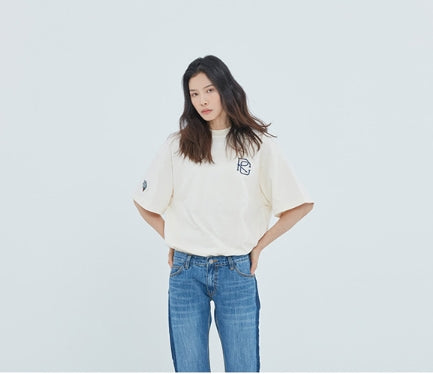 ロマンティッククラウン(ROMANTIC CROWN) Easy Day Vibe T Shirt_Oatmeal