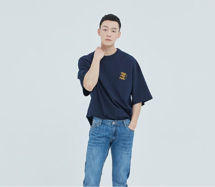 ロマンティッククラウン(ROMANTIC CROWN) Beer Box T Shirt_Navy