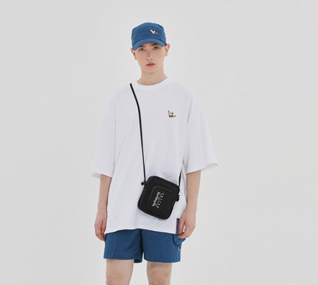 ロマンティッククラウン(ROMANTIC CROWN) [R.C X M.G]Pocket Cross Bag_Black