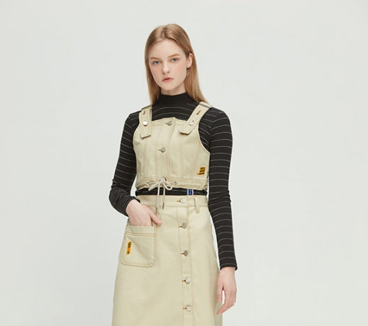 ロマンティッククラウン(ROMANTIC CROWN) GNAC Overall Top_Oatmeal