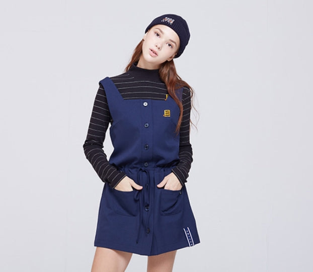 ロマンティッククラウン(ROMANTIC CROWN) GNAC Waist Dress_Navy