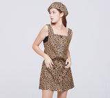 ロマンティッククラウン(ROMANTIC CROWN) GNAC Leopard Dress_Brown