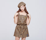 ロマンティッククラウン(ROMANTIC CROWN) GNAC Leopard Dress_Brown