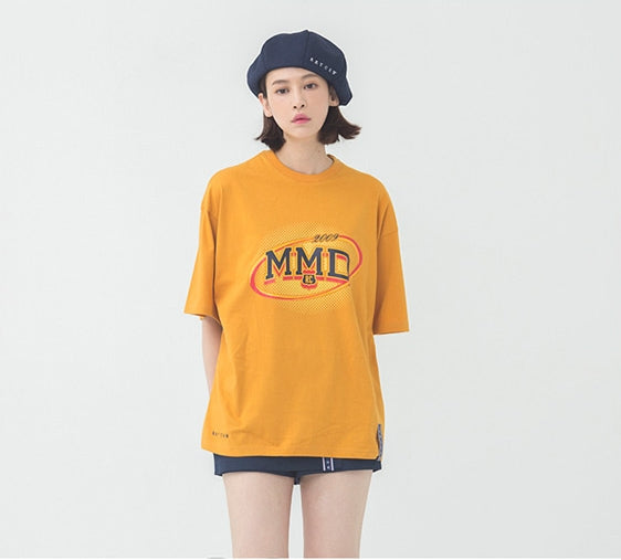 ロマンティッククラウン(ROMANTIC CROWN) MMD Dot Logo T Shirt_Mustard