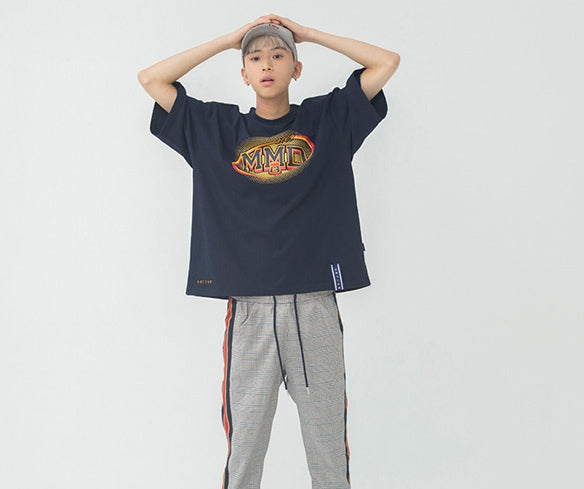 ロマンティッククラウン(ROMANTIC CROWN) MMD Dot Logo T Shirt_Navy