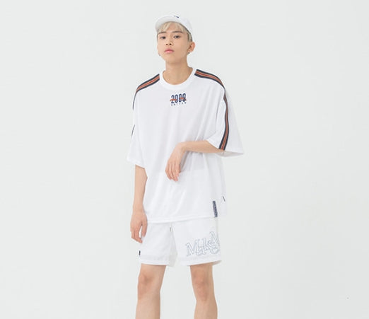 ロマンティッククラウン(ROMANTIC CROWN) Shoulder Line Banding Jersey_White