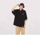 ロマンティッククラウン(ROMANTIC CROWN) E.D.V Piping Pique Shirt_Black