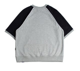 ロマンティッククラウン(ROMANTIC CROWN) Raglan Piping T Shirt_Grey