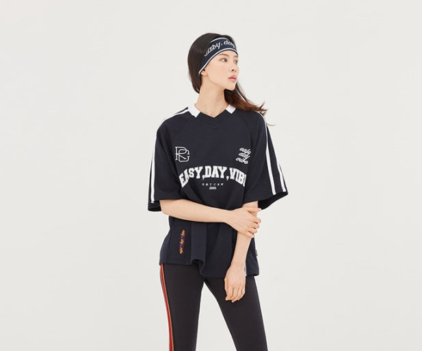 ロマンティッククラウン(ROMANTIC CROWN) E.D.V Foot Ball Jersey_Navy