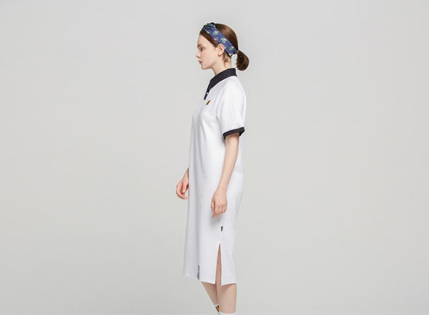 ロマンティッククラウン(ROMANTIC CROWN) Collar Cotton Dress_White