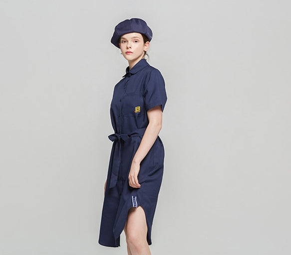 ロマンティッククラウン(ROMANTIC CROWN) Single Fabrick Button Dress