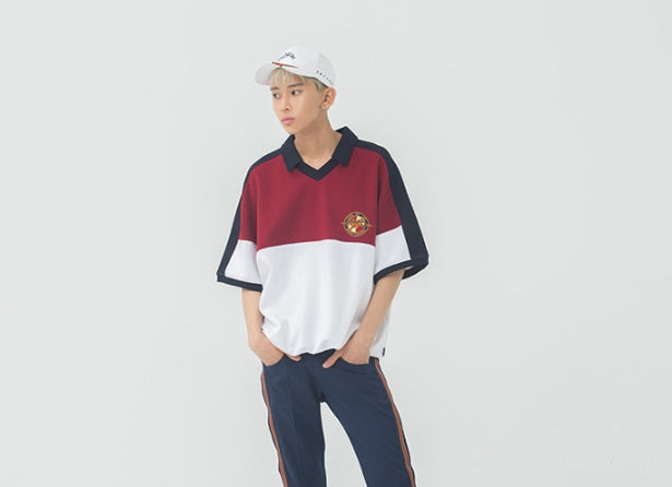 ロマンティッククラウン(ROMANTIC CROWN) Shoulder Line Collar T Shirt_White