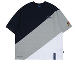 ロマンティッククラウン(ROMANTIC CROWN) Division Color Block T Shirt_Grey