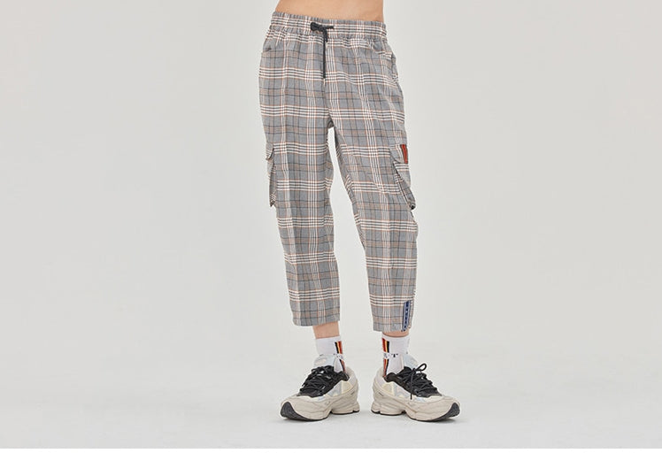 ロマンティッククラウン(ROMANTIC CROWN) Check Pocket Ankle Pants_Black