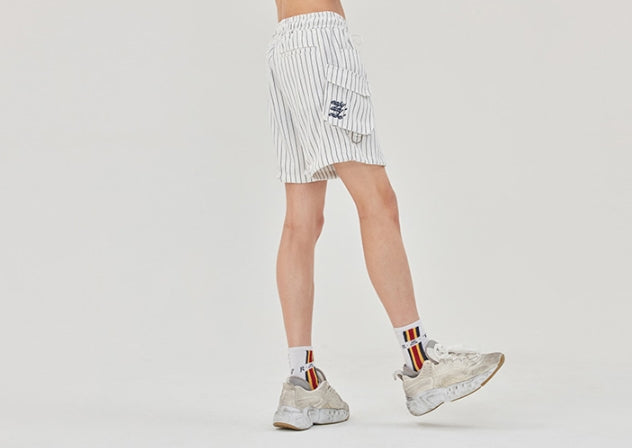 ロマンティッククラウン(ROMANTIC CROWN) E.D.V Stripe Shorts_White